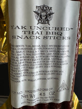 Yak Snack Sticks (4oz Naturally Cured)